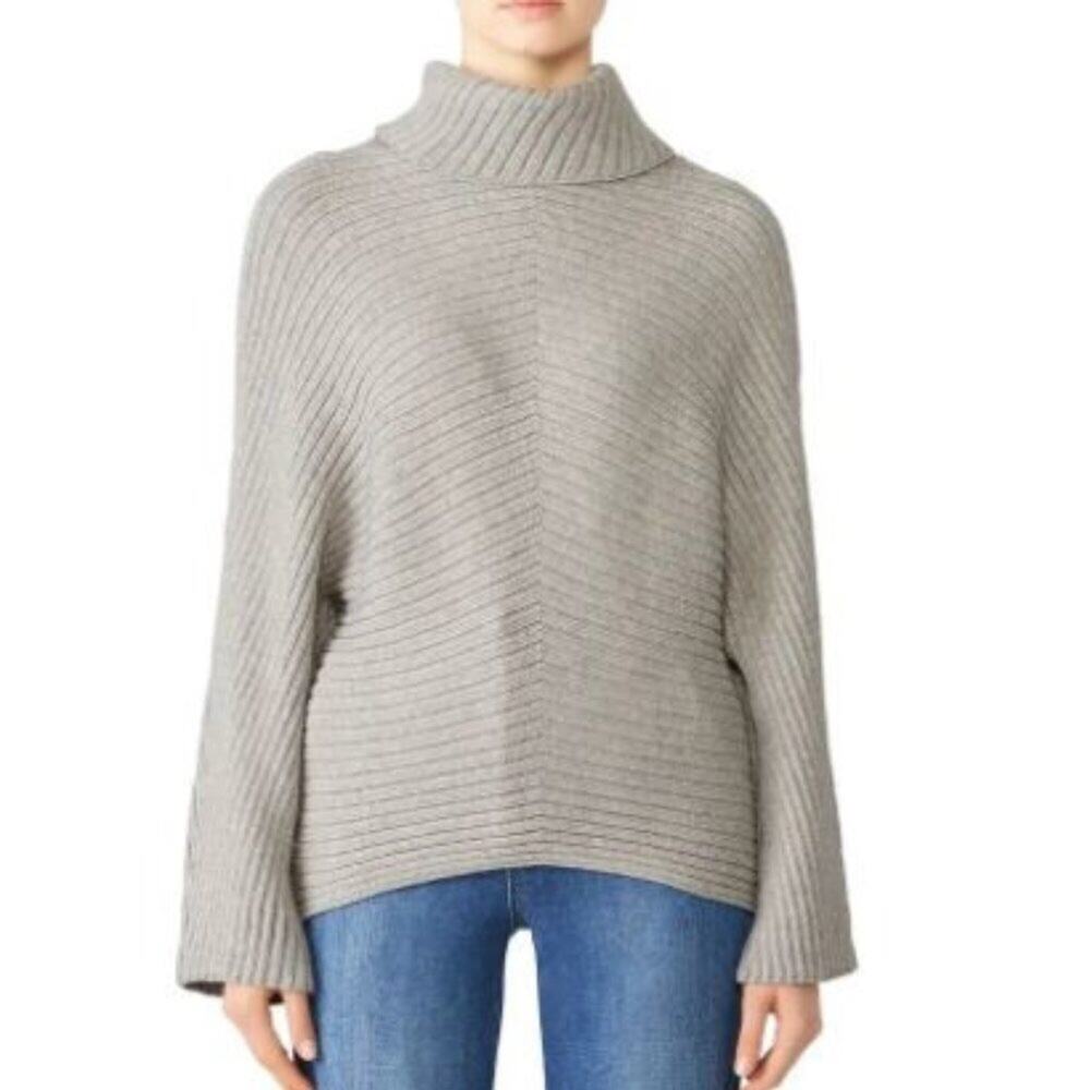 Slate and Willow Rib Knit Dolman Turtleneck Large